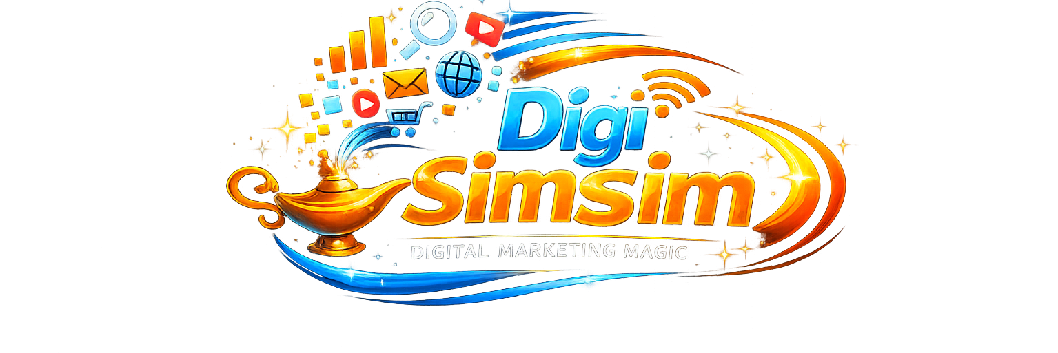 digi simsim logo with magic trail